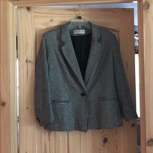 Vintage houndstooth blazer